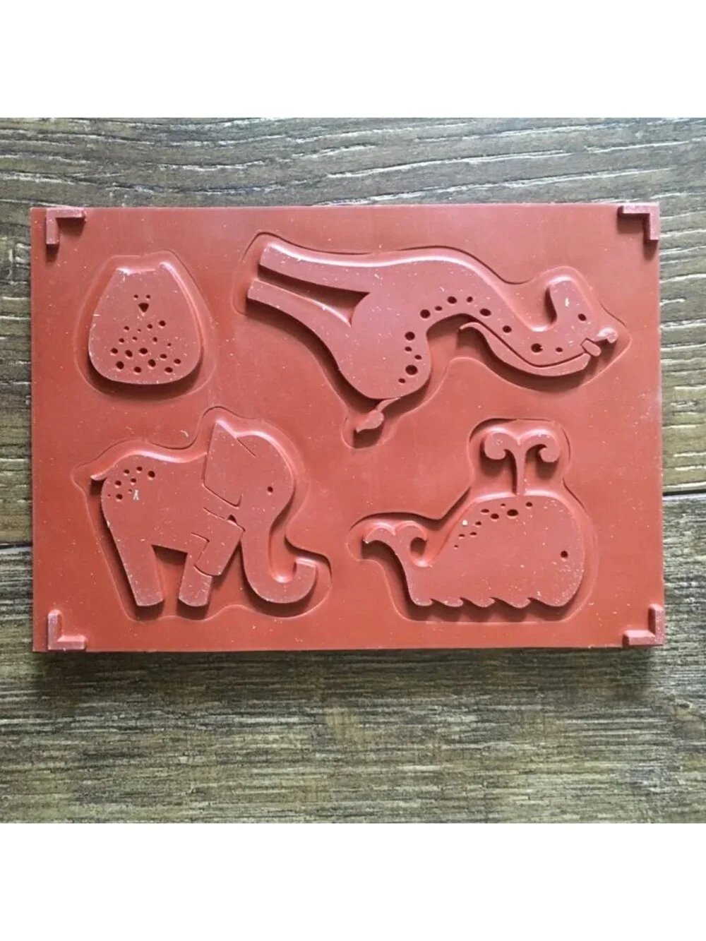 NEW Stampin' Up! Animal Stories 4 Rubber Stamp Set Elephant Owl Whale Giraffe